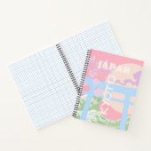 Kyōto Japan Reisen Kunst, rosa Pastellfarben Kunst Notizblock (Innenseite)