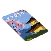 Kyoto Japan Reisen Vintage Kunst Magnet (Rechte Seite)