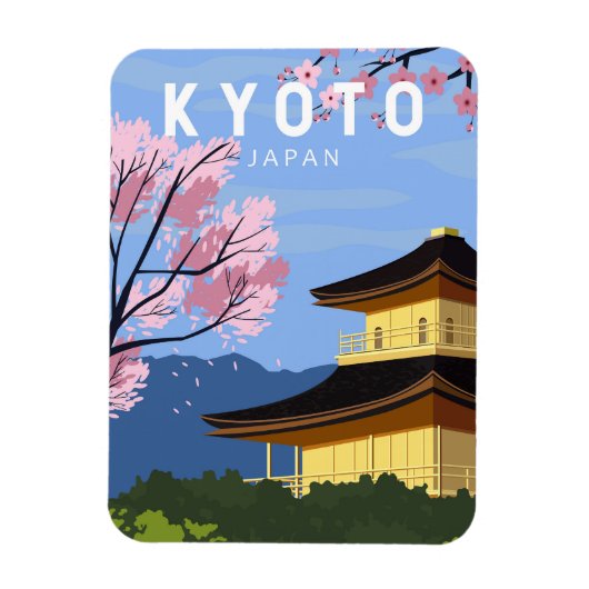 Kyoto Japan Reisen Vintage Kunst Magnet (Vertikal)