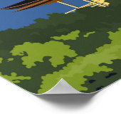 Kyoto Japan Reisen Vintage Kunst Poster (Ecke)