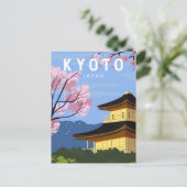 Kyoto Japan Reisen Vintage Kunst Postkarte (Stehend Vorderseite)