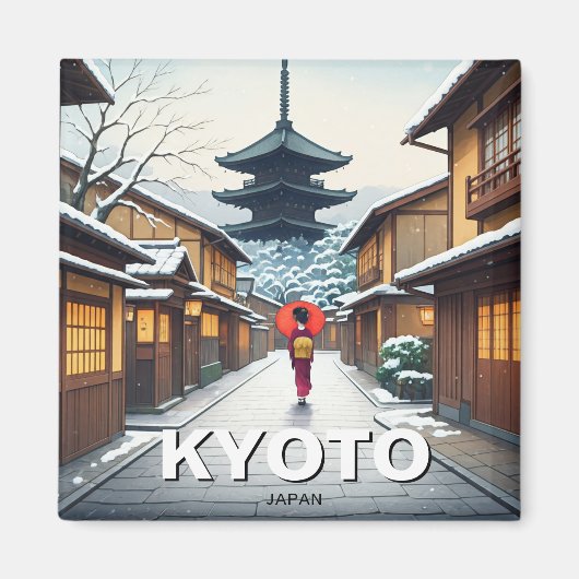 Kyōto Japan Reisen Yasaka Shrine Magnet (Vorne)