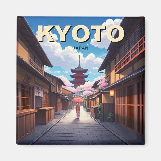 Kyōto Japan Reisen Yasaka Shrine Magnet (Vorne)