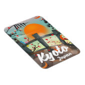 Kyoto Japan Reiseplakat Magnet (Rechte Seite)