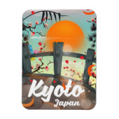 Kyoto Japan Reiseplakat Magnet (Vertikal)