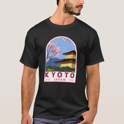 Kyōto Japan Reiseroutensemblem T-Shirt (Vorderseite)
