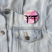 Kyōto Japan Rosa Reisekunst Button (Beispiel)