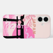 Kyōto Japan Rosa Reisekunst Case-Mate iPhone Hülle (Rückseite (Horizontal))