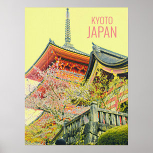 Kyoto Japan: Schrumpfung des Reisedrucks Poster