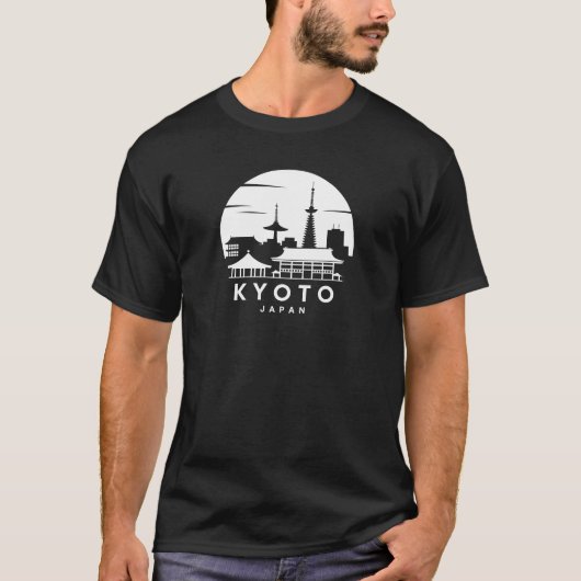 Kyoto Japan Skyline T-Shirt (Vorderseite)