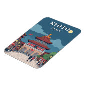 Kyoto Japan Temple Travel Souvenir Magnet (Linke Seite)