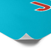 Kyoto Japan Torii Gate Art Minimalist Travel Poster (Ecke)