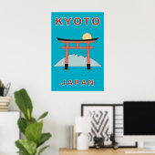 Kyoto Japan Torii Gate Art Minimalist Travel Poster (Heimbüro)