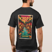 Kyoto Japan Travel Poster T-Shirt (Rückseite)