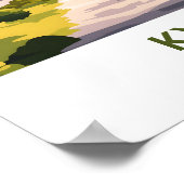 Kyōto Japan Travel Print Poster (Ecke)