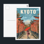 Kyoto Japan Vintag berühmter Reiseort Postkarte<br><div class="desc">Kyoto Japan Vintag berühmter Reiseort</div>