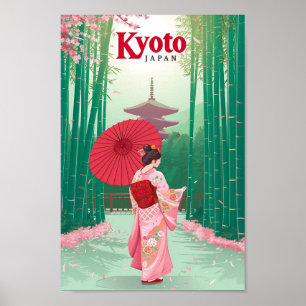 Kyōto Japan Vintage Kunstausstellung Poster