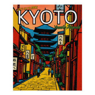 Kyoto Japan Yasaka-Pagode Reise  Poster