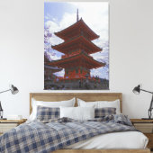 Kyoto, Japans Kiyomizu-Dera auf einem Leinwanddruck (Insitu (Schlafzimmer))