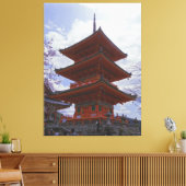 Kyoto, Japans Kiyomizu-Dera auf einem Leinwanddruck (Insitu (Wohnzimmer))