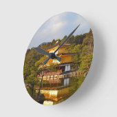 Kyoto Kinkaku Ji Japan Runde Wanduhr (Winkel)