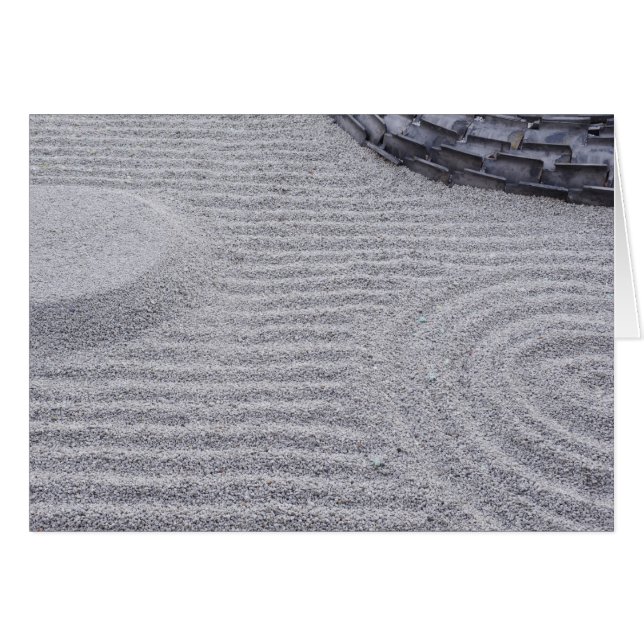 Kyoto, Kodai-ji Tempel, Raked Sand Patterns (Vorderseite (Horizontal))