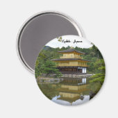 Kyōto Kyoto - Japan Goldener Pavillon Kinkaku-ji Magnet (Vorderseite/Rückseite)