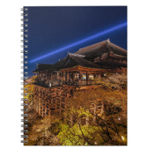 Kyoto Night Foto Japan Landscape Office Notebook