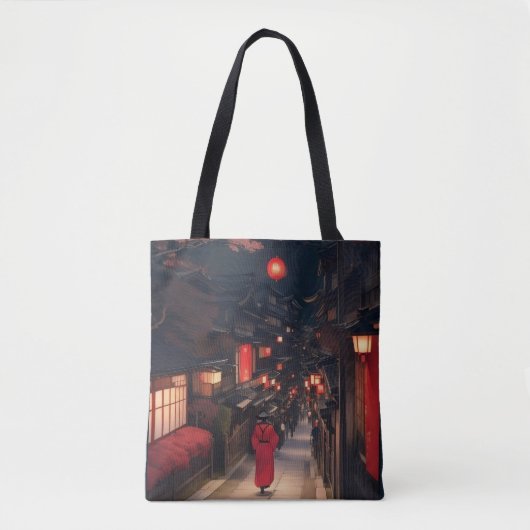 Kyoto Night Lantern Walk-Tasche Tasche (Vorderseite)