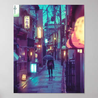 Kyōto-Ponto-Cho-Fotografie Poster
