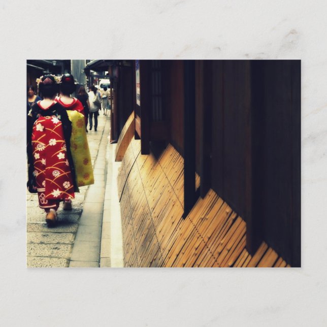 Kyoto-Reihe: Maiko-san Postkarte (Vorderseite)