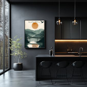 Kyōto Ruhe - Zen-Garten-Spiegelungen Poster