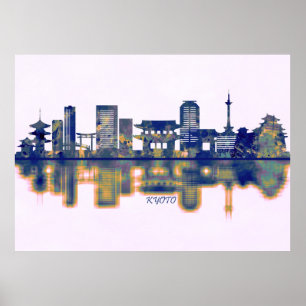 Kyoto Skyline Poster