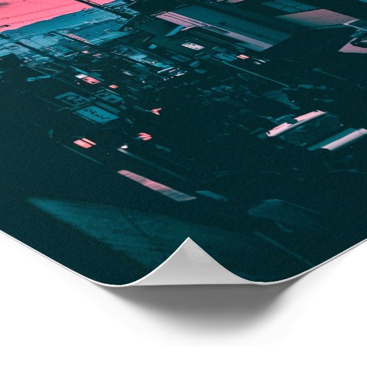 Kyoto Sunset Poster (Ecke)