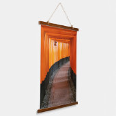 Kyoto Torii Gates Japanische Mauer Wandteppich Mit Holzrahmen (Gewinkelt)