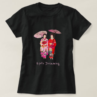 Kyōto träumt ein japanischer niedlicher Geisha Kim T-Shirt