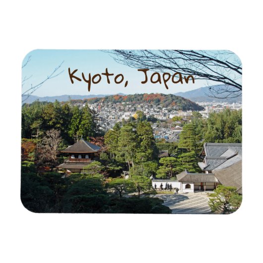 Kyōto und Ginkaku-ji-Tempel, Japan Magnet (Horizontal)