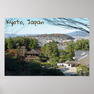 Kyōto und Ginkaku-ji-Tempel, Japan Poster