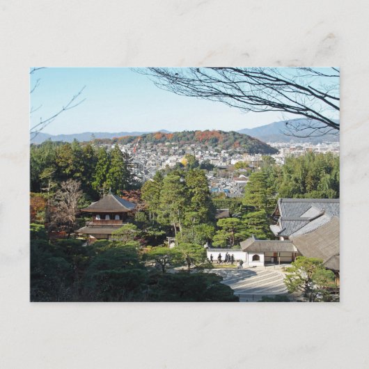 Kyōto und Ginkaku-ji-Tempel, Japan Postkarte (Vorderseite)