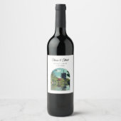 Kyoto Wedding Japan Gunst Personalisiert Weinetikett (Vorderseite)