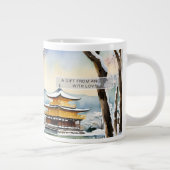 Kyōto Winterfarbe Kunst - Tasse (Rechts)