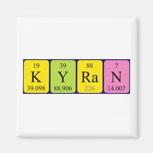 Kyran-Periodenmagnet Magnet (Vorne)