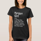 Kyrgyz Girl Kirgizstan Funny Country Zuhause Roots T-Shirt (Vorderseite)