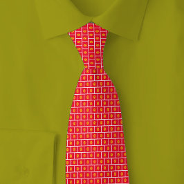 Kyrgyzstan Flag Brick Pattern Krawatte