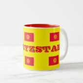 Kyrgyzstan* Flaggen-Tasse Zweifarbige Tasse (VorderseiteRechts)