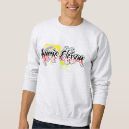 Kyrie Eleison Religious Phrase Stylized Text Sweatshirt
