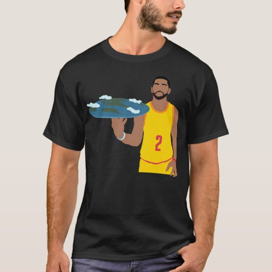 Kyrie Irving Flat Earth T-Shirt (Vorderseite)