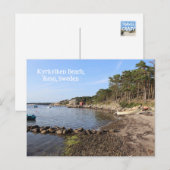 Kyrkviken Beach, Reso, Schweden Postkarte (Vorne/Hinten)