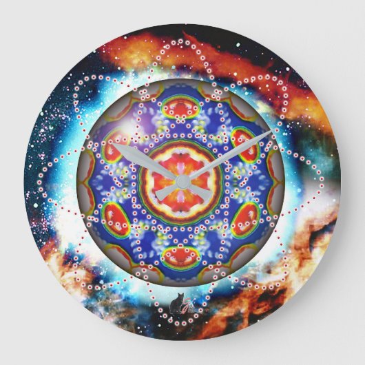 Kyron Orbz Große Wanduhr (Vorderseite)