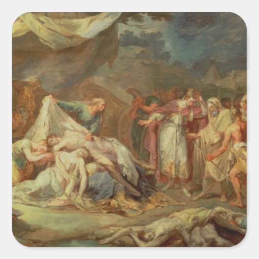 Kyros der Große Quadratischer Aufkleber (Vorderseite)